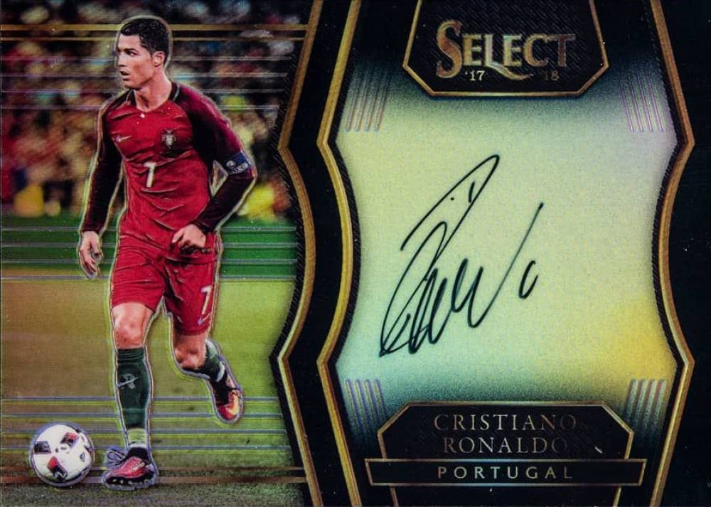 2017 Panini Select Signatures Cristiano Ronaldo #SS-CR7 Soccer Card