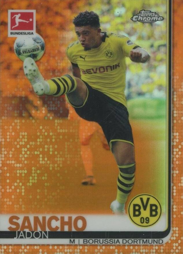 2019 Topps Chrome Bundesliga Jadon Sancho #25 Soccer Card