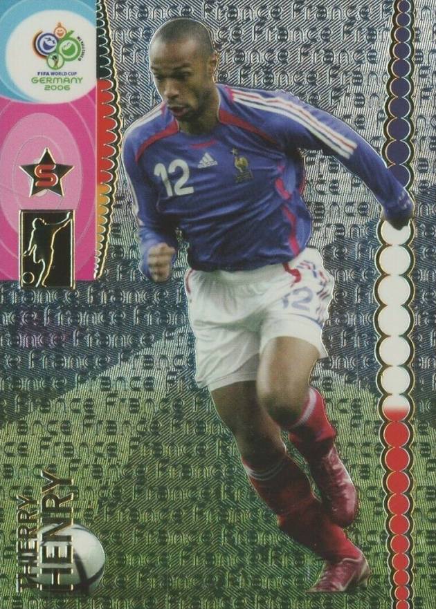2006 Panini World Cup Germany Thierry Henry #109 Soccer Card