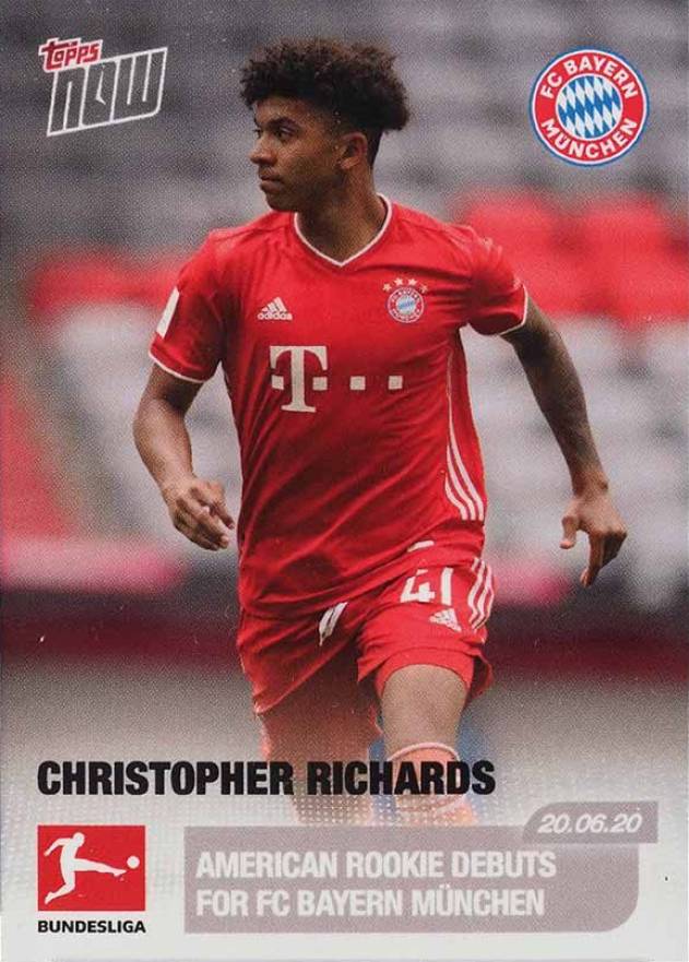 2019 Topps Now Bundesliga Christopher Richards #189 Soccer Card