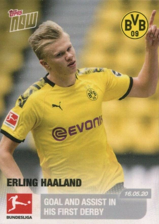2019 Topps Now Bundesliga Erling Haaland #144 Soccer Card