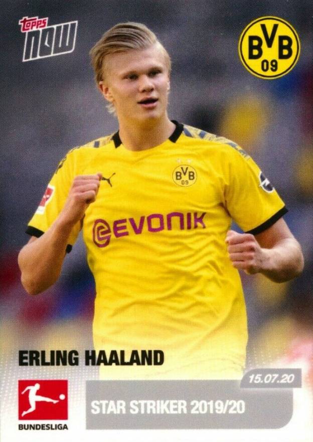 2019 Topps Now Bundesliga Erling Haaland #195 Boxing & Other Card