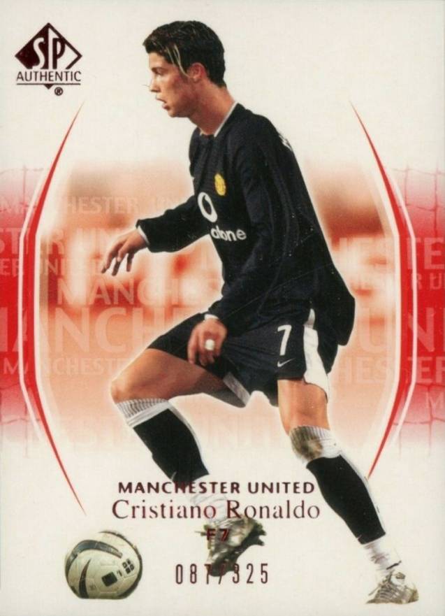 2004 SP Authentic Manchester United Cristiano Ronaldo #37 Soccer Card