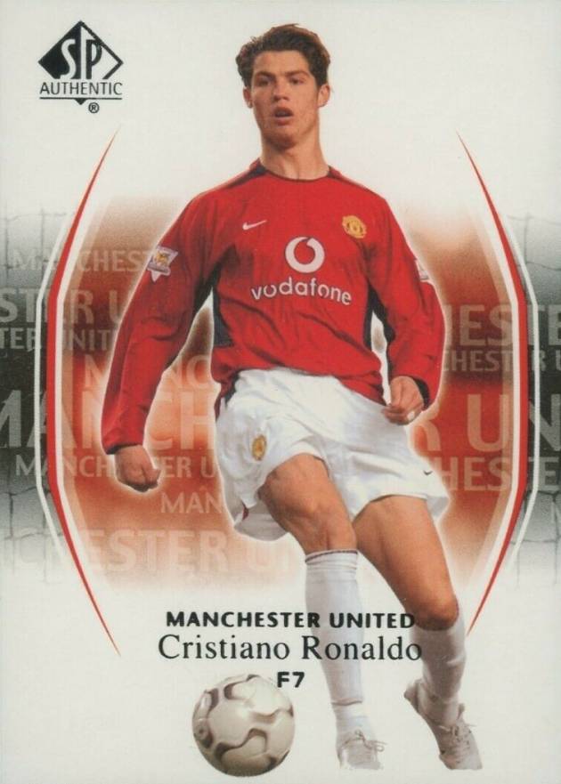 2004 SP Authentic Manchester United Cristiano Ronaldo #7 Soccer Card