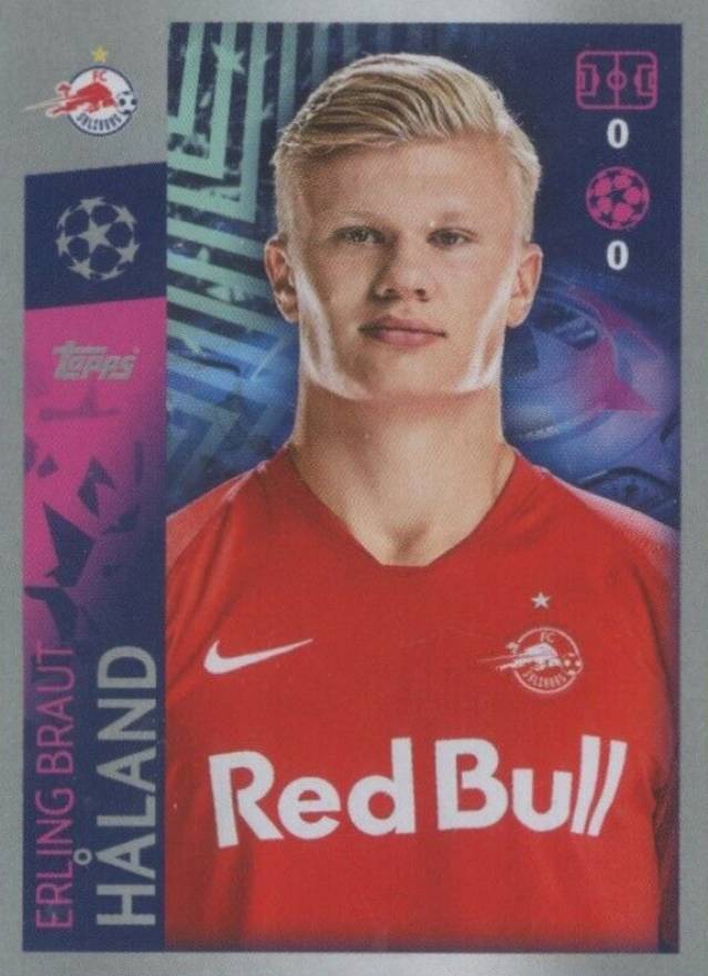 2019 Topps UEFA Champions League Stickers Erling Haaland #419 Soccer Card