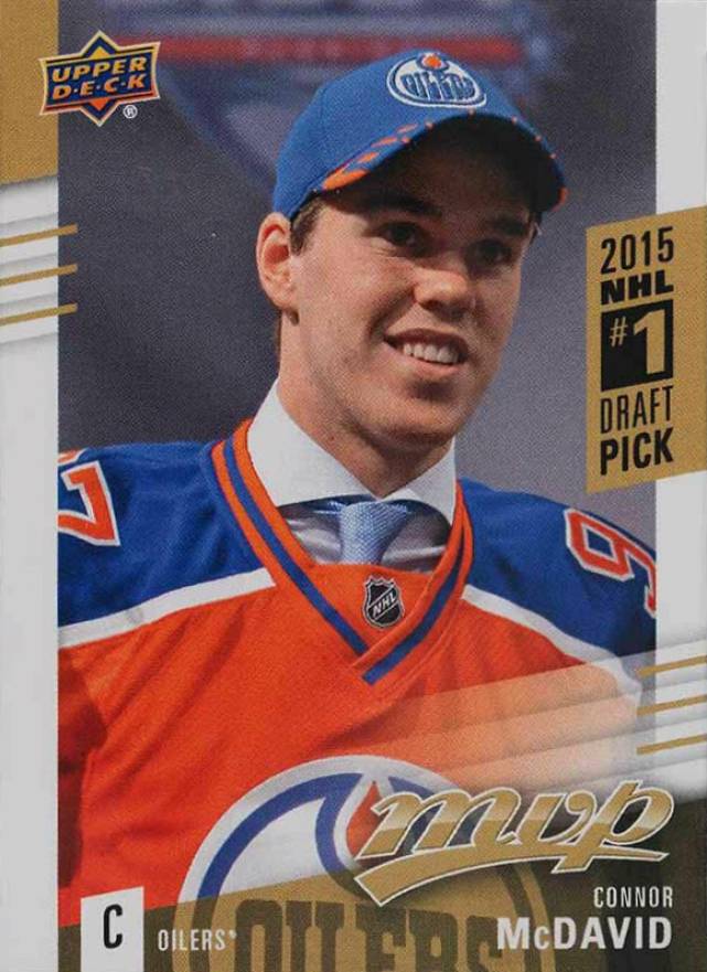 2015 Upper Deck MVP Draft #1 Pick Redemptions Connor McDavid #DP1 Hockey Card