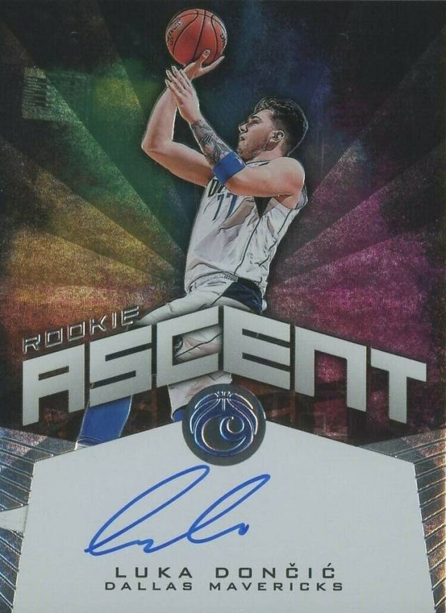 2018 Panini Chronicles Rookie Ascent Autographs Luka Doncic #LDC Basketball Card