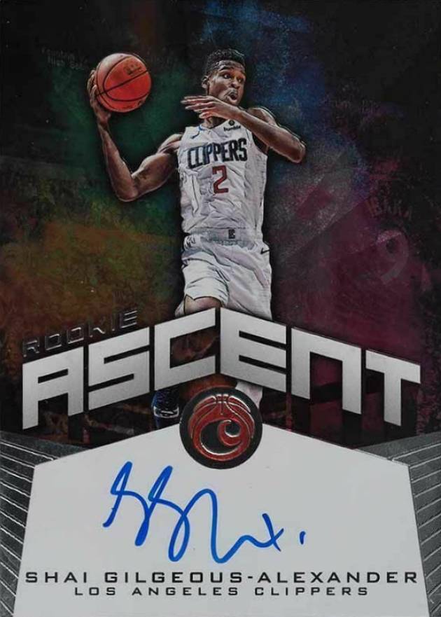 2018 Panini Chronicles Rookie Ascent Autographs Shai Gilgeous-Alexander #SGA Basketball Card