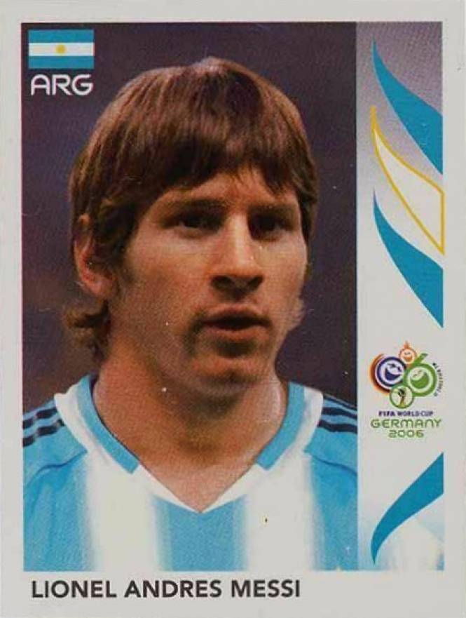 2006 Panini World Cup Germany Sticker Lionel Messi #185 Soccer Card