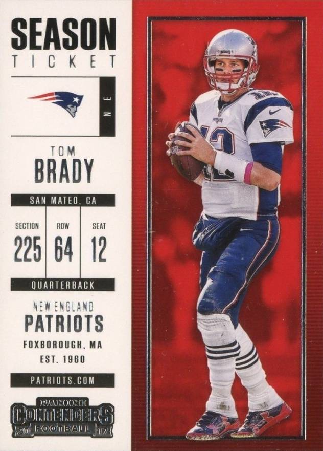 2017 Panini Contenders Tom Brady #95 Football Card