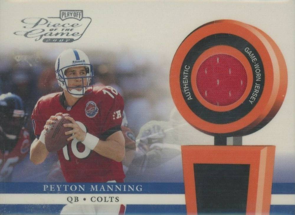 2002 Playoff Piece of the Game Materials Peyton Manning #POG42 Football Card