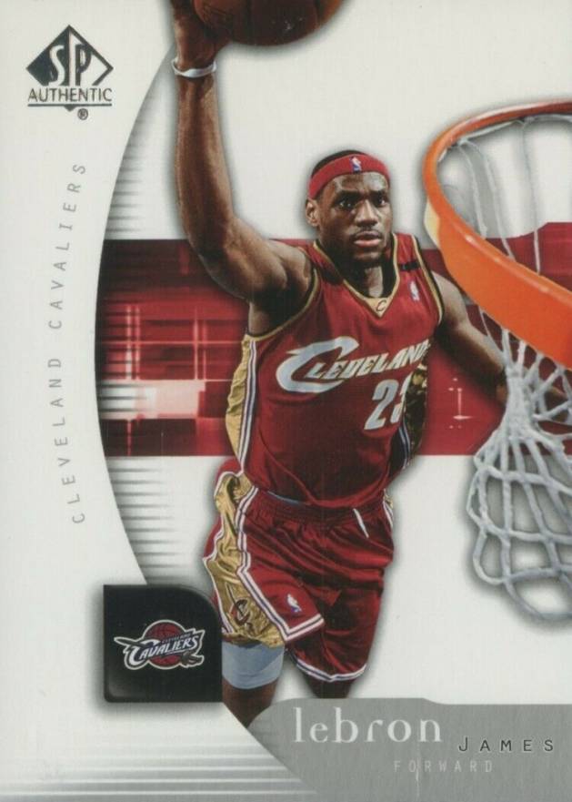 2005 SP Authentic LeBron James #14 Basketball Card