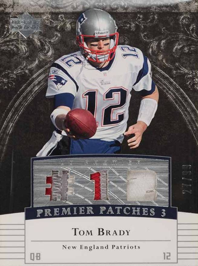 2007 Upper Deck Premier Premier Patches 3 Tom Brady #PP3TB Football Card