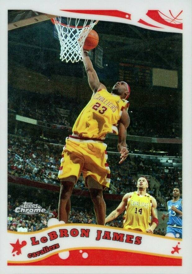 2005 Topps Chrome LeBron James #102 Basketball Card
