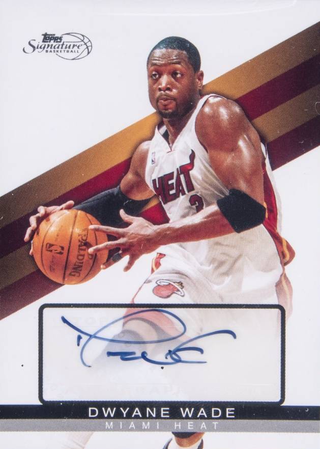 2008 Topps Signature Autographs Dwyane Wade #TSADWA Basketball Card
