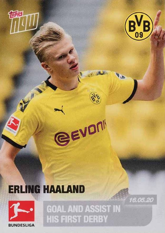 2020 Topps Now Bundesliga Erling Haaland #144 Soccer Card