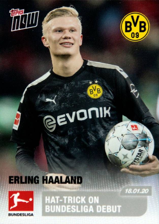 2020 Topps Now Bundesliga Erling Haaland #99 Soccer Card