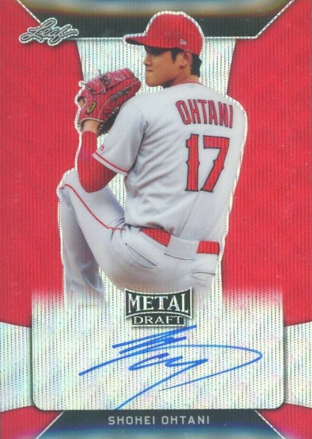 2018 Leaf Metal Draft Autograph Shohei Ohtani #BASO1 Baseball Card