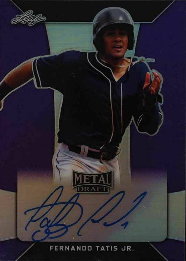 2018 Leaf Metal Draft Autograph Fernando Tatis Jr. #BAFT1 Baseball Card