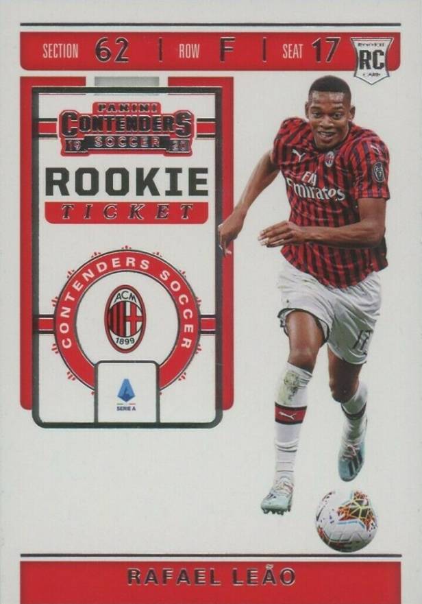 2019 Panini Chronicles Contenders Rookie Ticket Rafael Leao #RT38 Soccer Card