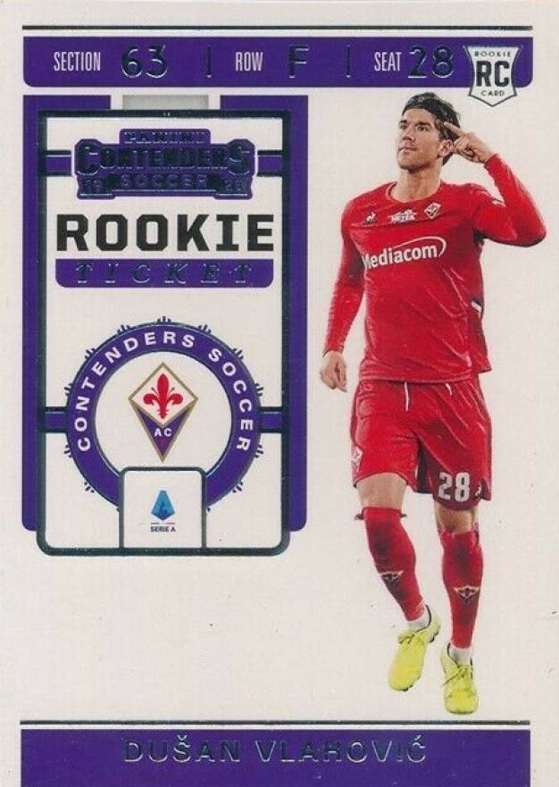 2019 Panini Chronicles Contenders Rookie Ticket Dusan Vlahovic #RT31 Soccer Card