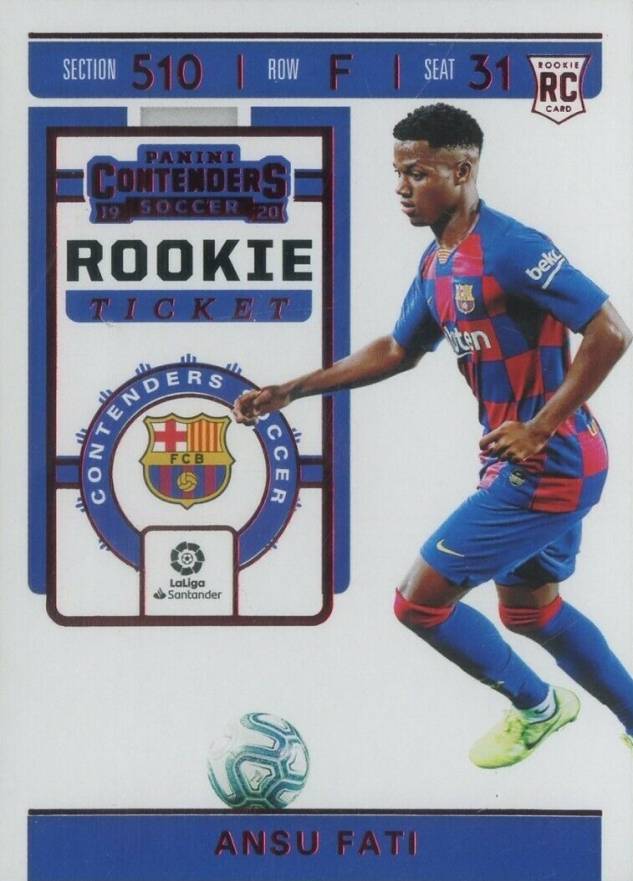 2019 Panini Chronicles Contenders Rookie Ticket Ansu Fati #RT4 Boxing & Other Card