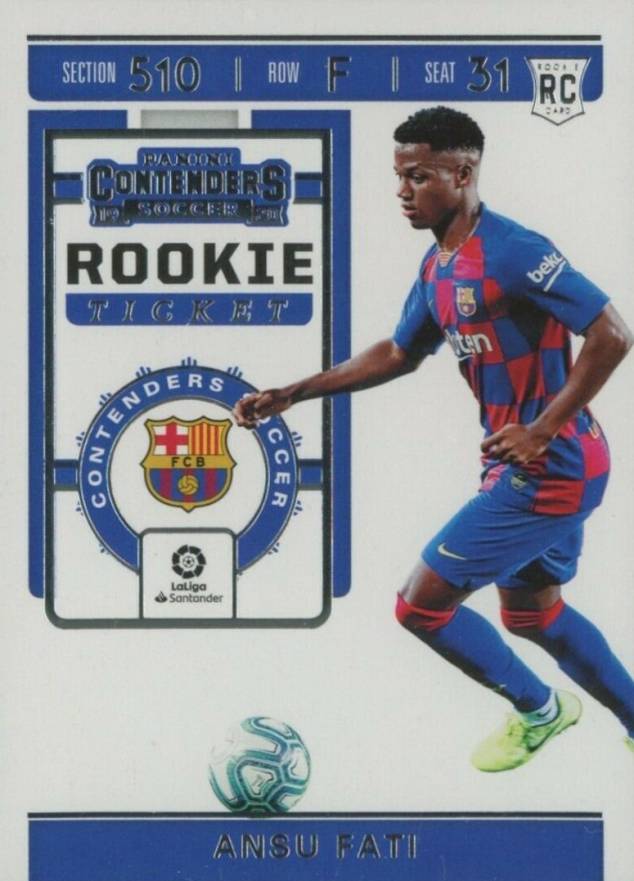 2019 Panini Chronicles Contenders Rookie Ticket Ansu Fati #RT4 Soccer Card