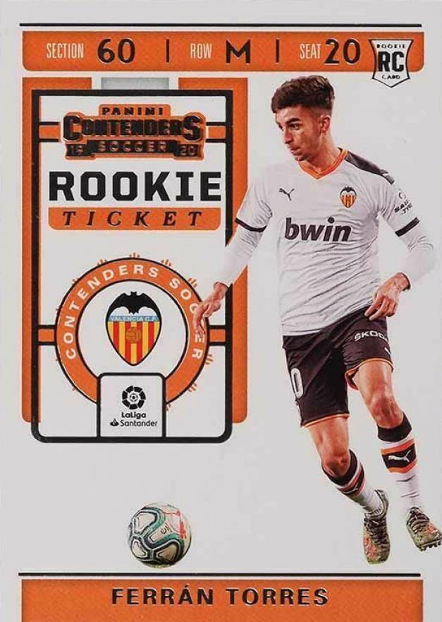 2019 Panini Chronicles Contenders Rookie Ticket Ferran Torres #RT10 Soccer Card