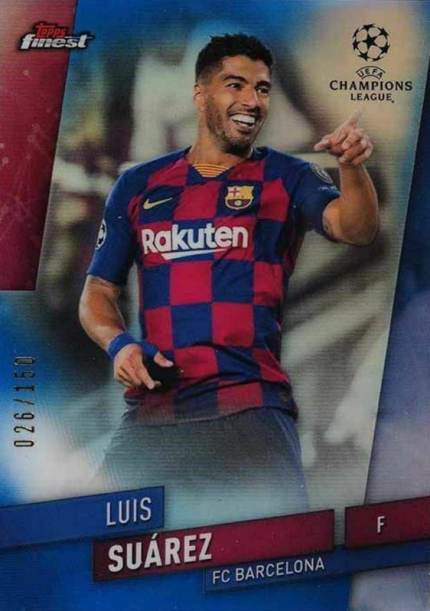 2019 Finest UEFA Champions League Luis Suarez #94 Soccer Card
