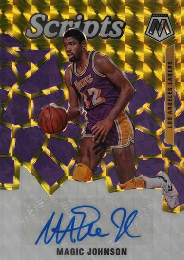 2019 Panini Mosaic Scripts Magic Johnson #SCMJN Basketball Card