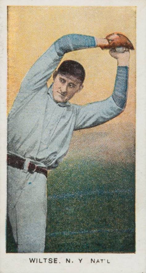 1910 Standard Caramel Wiltse, N.Y. Nat'l # Baseball Card