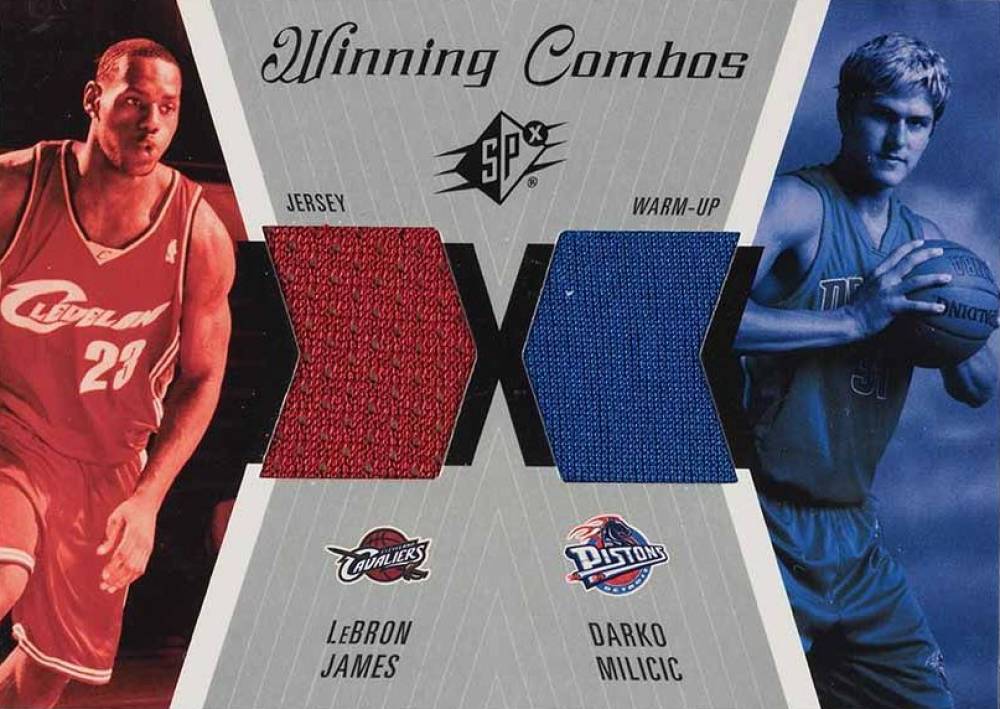 2003 SPx Winning Combos LeBron James/Darko Milicic #WC41 Basketball Card