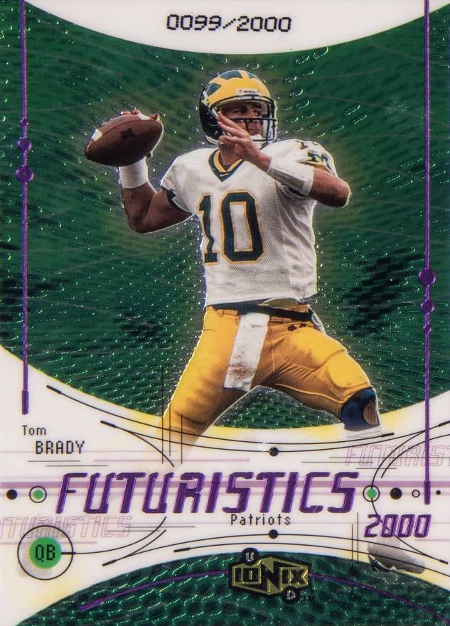 2000 Upper Deck Ionix Tom Brady #77 Football Card