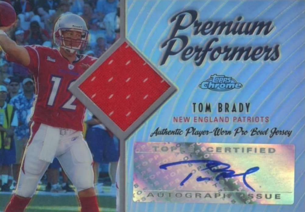 2005 Topps Chrome Premium Performers Tom Brady #PP-TB	  Football Card