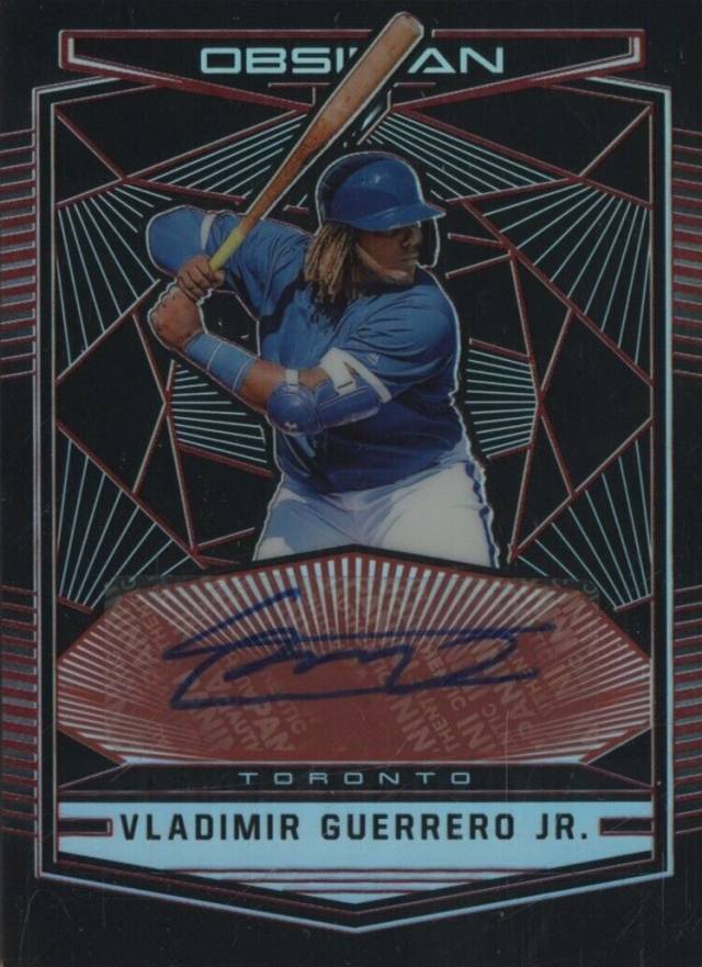 2019 Panini Chronicles Obsidian Autographs Vladimir Guerrero Jr. #OA-VG Baseball Card