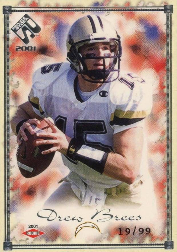2001 Pacific Private Stock Drew Brees #160 Football Card