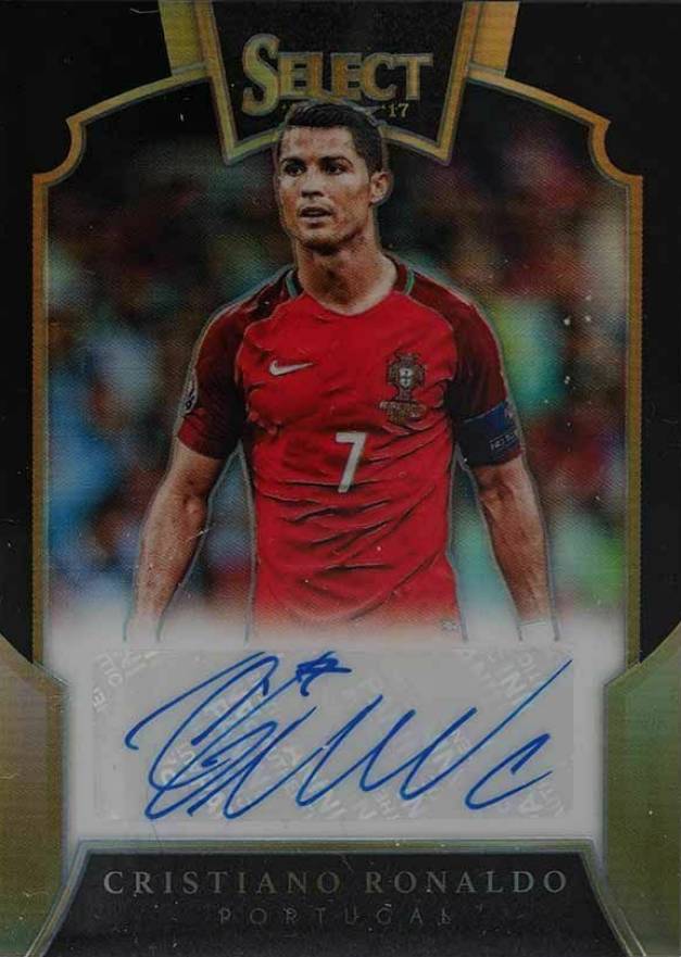 2016 Panini Select Signatures Cristiano Ronaldo #S-CR7 Soccer Card