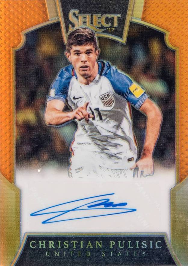 2016 Panini Select Signatures Christian Pulisic #S-CP Soccer Card