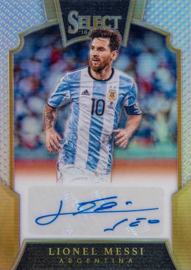 2016 Panini Select Signatures Lionel Messi #S-LM Soccer Card