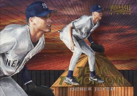 1996 Pinnacle Team Tomorrow Derek Jeter #9 Baseball Card