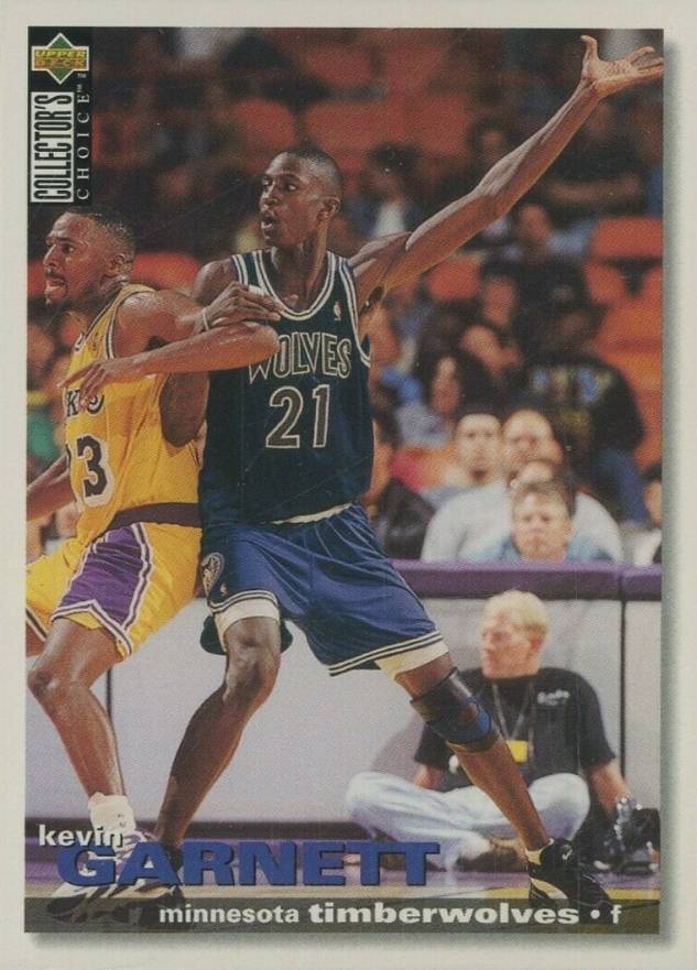 1996 Collector's Choice International II Kevin Garnett #59 Basketball Card
