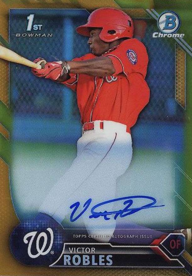 2016 Bowman Prospect Autographs Victor Robles #VR  Baseball Card