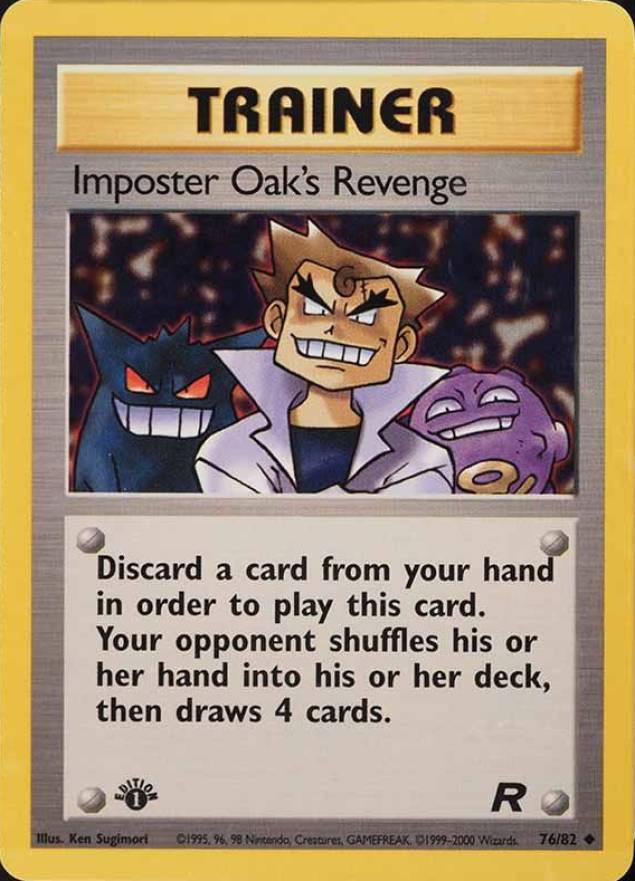 2000 Pokemon Rocket Imposter Oak's Revenge #76 TCG Card
