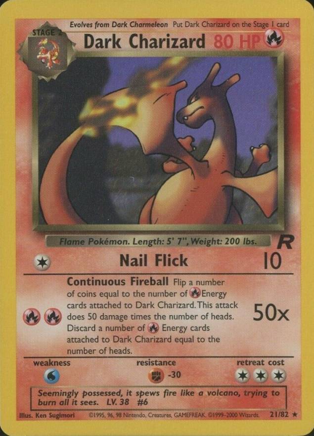 2000 Pokemon Rocket Dark Charizard #21 Non-Sports Card