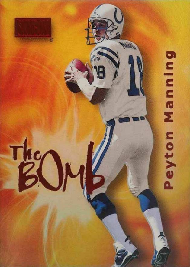 2000 Skybox the Bomb Peyton Manning #7 Football Card