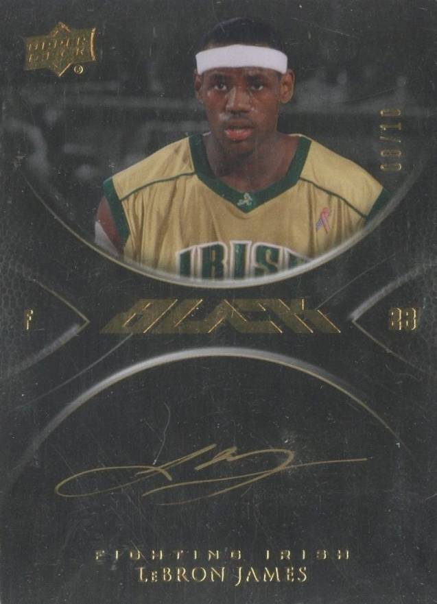 2011 Upper Deck Exquisite UD Black Signatures LeBron James #BLE Basketball Card