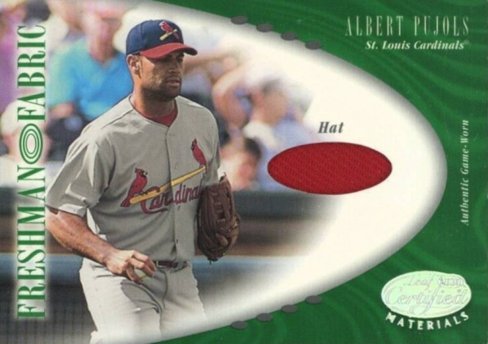 2001 Leaf Certified Materials Albert Pujols #158 Baseball Card