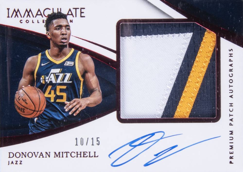 2017 Panini Immaculate Collection Premium Patch Autograph Donovan Mitchell #DML Basketball Card