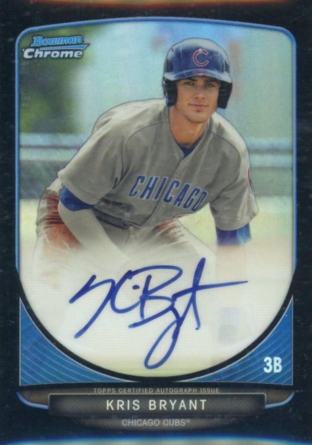 2013 Bowman Chrome Draft Picks & Prospects Autographs Kris Bryant #BCAKB Baseball Card