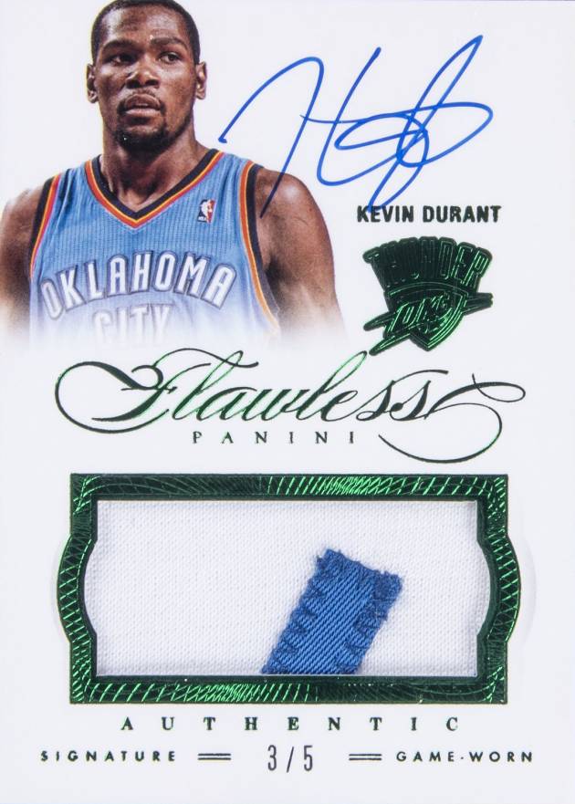 2012 Panini Flawless Patches Autographs Kevin Durant #2 Basketball Card
